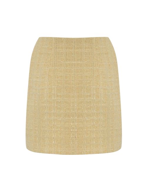 Gonna in tweed con ricamo floreale Elisabetta Franchi | GO10852E2DC7